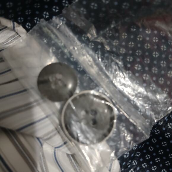 NWOT Joseph Abboud 48L Linen & Wool Grey Window Pane Lined Blazer tailored fit - Picture 9 of 14